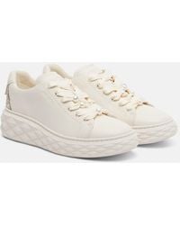 Jimmy Choo - Diamond Light Maxi Leather Sneakers - Lyst