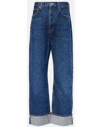 Agolde - Fran Mid-Rise Straight Jeans - Lyst