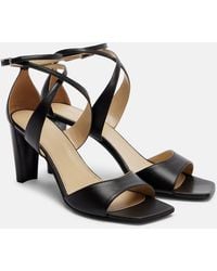 Lemaire - Cross Leather Sandals - Lyst