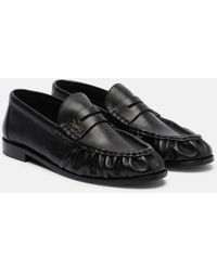 Saint Laurent - Le Loafer Leather Penny Loafers - Lyst