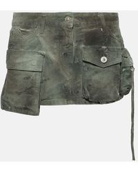 The Attico - Fay Camouflage-Pattern Cargo Miniskirt - Lyst