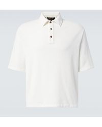 Loro Piana - Murano Cotton And Silk Velour Polo Shirt - Lyst