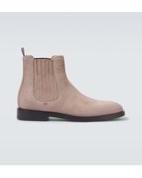 Brunello Cucinelli - Bottines Chelsea En Daim - Lyst