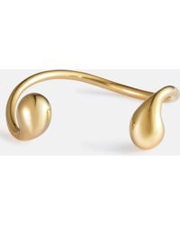 Bottega Veneta - Drop 18kt Gold-plated Cuff Bracelet - Lyst