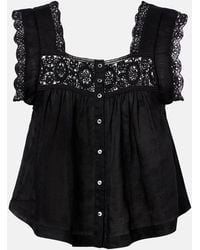 Citizens of Humanity - Mia Lace-Trimmed Top - Lyst