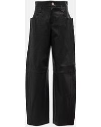 Stouls - Pantaloni Cassidy a vita alta in suede - Lyst
