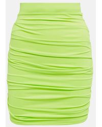 Alex Perry - Ruched High-Rise Miniskirt - Lyst