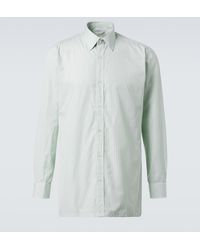 Charvet - Striped Cotton Poplin Shirt - Lyst