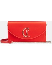 Christian Louboutin - Loubi54 Crepe Satin Clutch - Lyst