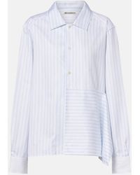 JW Anderson - Chemise Asymetrique Rayee En Coton - Lyst