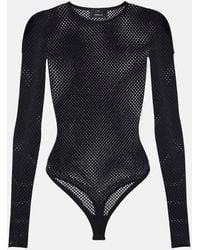 Wardrobe NYC - X Rhw Web Wool-Blend Bodysuit - Lyst