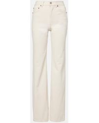 Saint Laurent - 70's High-Rise Straight Jeans - Lyst