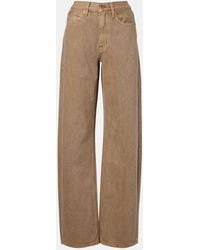 SLVRLAKE Denim - Cassie High-Rise Straight Jeans - Lyst