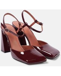 AMINA MUADDI - Charlotte 95 Patent Leather Pumps - Lyst