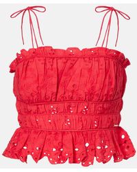 Melissa Odabash - Cropped-Top Aus Baumwolle - Lyst