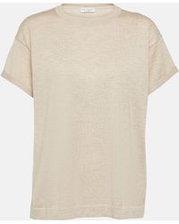Brunello Cucinelli - Cashmere And Silk T-shirt - Lyst