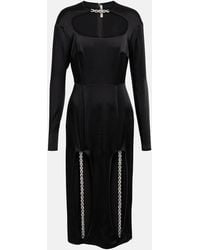 Christopher Kane - Cutout Embellished Midi Dress - Lyst