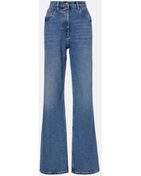 Prada - High-Rise Wide-Leg Jeans - Lyst