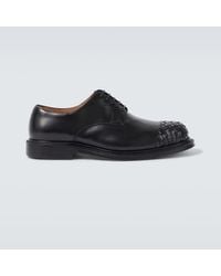 Bottega Veneta - James Intrecciato Leather Derby Shoes - Lyst