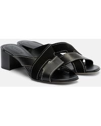 Tod's - 55 Leather Mules - Lyst