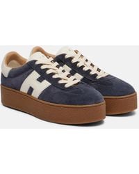 Hogan - Cool Suede Platform Sneakers - Lyst