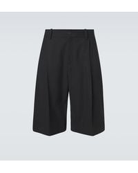 Studio Nicholson - Cotton And Linen Bermuda Shorts - Lyst