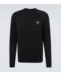 Prada - Logo Cashmere Sweater - Lyst