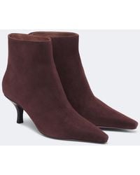 Paris Texas - Rose Suede Ankle Boots - Lyst
