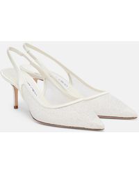 Jimmy Choo - Bridal Love Leather Slingback Pumps - Lyst