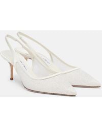 Jimmy Choo - Bridal Love Glitter Slingback Pumps - Lyst