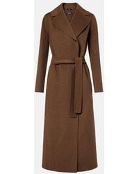 Max Mara - Poldo Virgin Wool Wrap Coat - Lyst