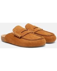 JW Anderson - Stitch Suede Mules - Lyst
