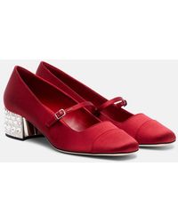 Jimmy Choo - Elisa 45 Embellished Satin Pumps - Lyst