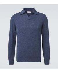 Brunello Cucinelli - Cashmere Polo Sweater - Lyst