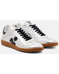 Isabel Marant - Kaycee Metallic Leather Sneakers - Lyst