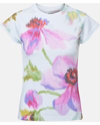 Loewe - Floral Cotton-Blend T-Shirt - Lyst