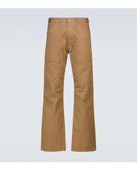 Junya Watanabe Cropped Broek in het Geel pantalons en chinos voor 7/8 broeken Dames Kleding voor voor Broeken 