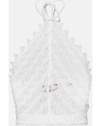 Missoni - Cropped-Top Aus Haekelstrick - Lyst