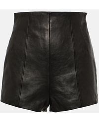 Khaite - Lennman High-rise Leather Shorts - Lyst