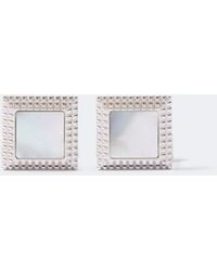dunhill - Sterling Cufflinks With Mother-Of-Pearls - Lyst