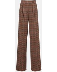 Max Mara - Seggio Wool And Cotton Jersey Wide-Leg Pants - Lyst