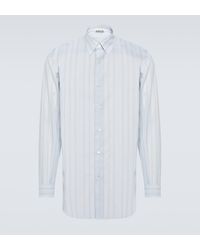 AURALEE - Striped Cotton Organza Shirt - Lyst