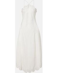 Jonathan Simkhai - Gillian Linen-Blend Midi Dress - Lyst
