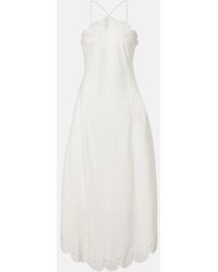 Jonathan Simkhai - Gillian Linen-Blend Midi Dress - Lyst
