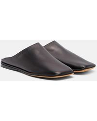 The Row - Piper Leather Mules - Lyst