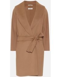 Max Mara - Messi Belted Virgin-Wool Coat - Lyst