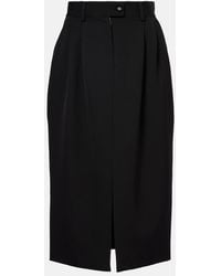 Dolce & Gabbana - Wool Pencil Skirt Longuette - Lyst
