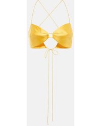 The Sei - Silk Satin Bra Top - Lyst