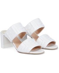 white fendi sandals
