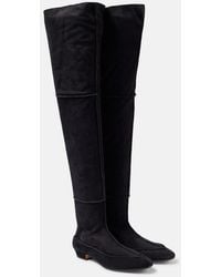The Row - Awar Cuissarde 25 Suede Over-The-Knee Boots - Lyst